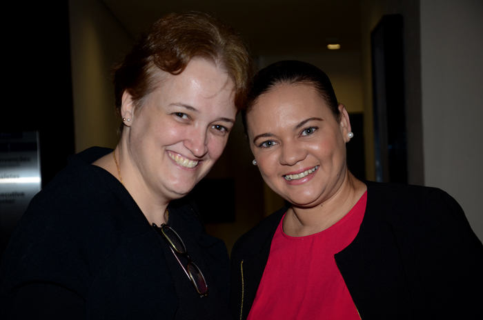Karin Manheim Lima, da Emirates, e Natacha Servina, do Turismo de Seychelles Karin Manheim Lima, da Emirates, e Natacha Servina, do Turismo de Seychelles