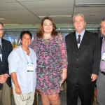 Magda Nassar, da Braztoa, entre José Carlos Sá, Cristina Fritsch, Nilo Sergio Feliz e Luiz Henrique Garcia, do Turismo do RJ