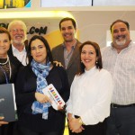 Marta Rossi e Sergio Prade, do Festuris, com Paula Loureiro, Jorge Sampaio, Cristina Azevedo e Edson Santos, de Bairrada