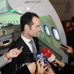 O presidente da TAP concedeu entrevista coletiva na BTL
