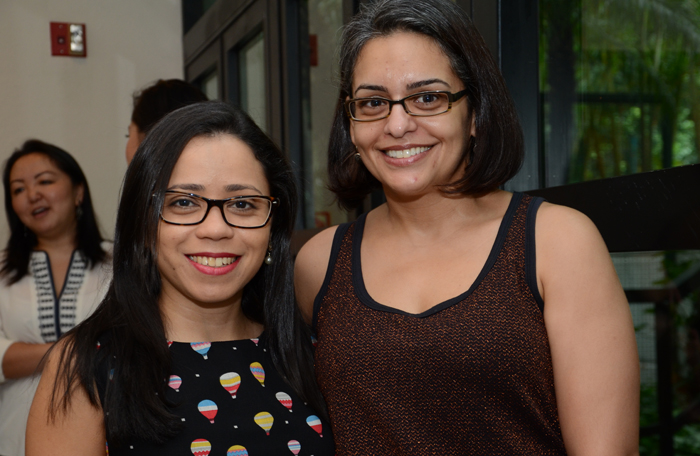 Priscila Alencar, da CVC, e Dinah Carvalho, da Kangaroo Priscila Alencar, da CVC, e Dinah Carvalho, da Kangaroo