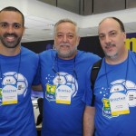 Raphel Magalhães, Michael Barkoczy e Ary Xavier, da Flytour MMT