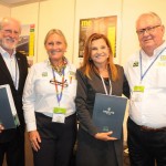 Sergio Prade e Marta Rossi, da Rossi e Zorzanello, com Rosa Masgrau e Roy Taylor, do M&E