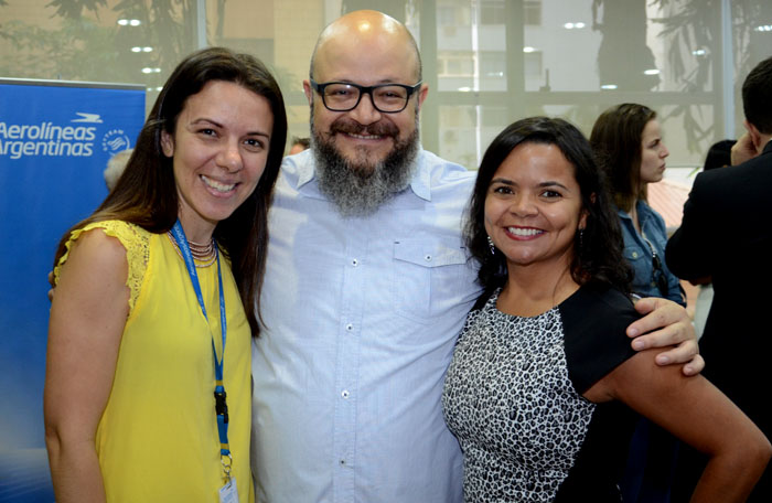 Sonaira Zanella, da Aerolíneas Argentinas, Marcio Américo Oliveira e Silvana Oliveira, da Agaxtur Sonaira Zanella, da Aerolíneas Argentinas, Marcio Américo Oliveira e Silvana Oliveira, da Agaxtur