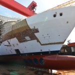 Symphony of the Seas em construção St-Nazaire no estaleiro STX-France