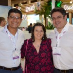 Alex Andrade e Rodrigo Lins, do Nannai Resort, e Jaqueline Rodrigues, da MGM