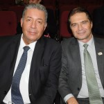 Alexandre Sampaio, da FBHA, e Alain Baldacci, do Sindepat