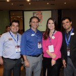 Andre Almeida, do Visit Orlando, Mauricio Alexandre, do Sea World, Gabriela Delai, da Disney, e Renato Gonçalves, da Universal