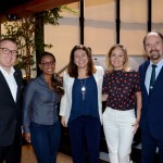 Andreas Nef, da Swiss Travel System, Luiza Silva, da TT Operadora, María Corinaldesi, da Rail Europe, Bruna e Pablo Bernhard, da TT Operadora