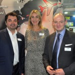 Darren Johnson, Luciane Leite, e Charlie Cracknell, da Reed Exhibitions