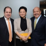 Dilson Verçosa Jr, Julia Christina Yamanishi e José Roberto Trinca, da American Airlines