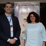 Edmilson Romão, da Abav-SP, e Jussara Haddad, do Consulado Americano