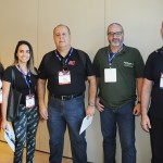 Gabrielly Mello e Elda Bastos, da High Light, Julio Cesar, da AIT, Pedro Tavares, da Litoral Verde, e Luis Camelo, da United