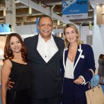 Lucilene Neves, Jean Paul Gonze, do Lilás Viagens e Turismo, e Luciane Leite, da WTM-LA