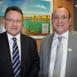 Luiz Fernando Morais, da Cunha Vaz, e Toni Sando, da Unidestinos