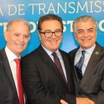 Marcelo Costa, presidente da Embratur, Vinicius Lummertz, ministro, e Alberto Alves, do MTur