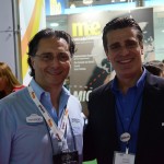 Mauricio Alexandre, do Sea World, e Patrick Yvars, do Visit Orlando