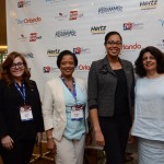 Melissa McInnis, Kennia Somerville, Camille Richardson e Jussara Haddad, do Consulado Americano
