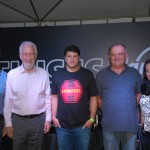 Professor Joca Presidente da Paraná Turismo, Darci Piana Presidente da Fecormercio, Adonai Filho da BWT Operadora, Ivo Hauer Secretario de Turismo de Matinhos e Celita Weigrit Turismo do Parana