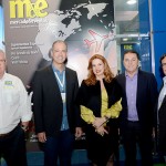 Régis Medeiros, secretario de Turismo de Fortaleza, Enid Câmara, da Abeoc, Eliseu Baros, da ABIH-CE, e Rafael Bezerra, da ARX Eventos