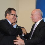 Vinicius Lummertz, ministro do Turismo, com o deputado Herculano Passos