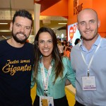 Ícaro Fernandes, do Grupo Rio Quente, Vanessa Esteves e Marcos Pessuto, da GJP