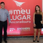 Adriano Martineli e Fernanda Besserra, do Turismo de Aruba