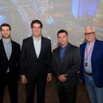 André Sena, da Latam, Juarez Cintra Neto, da Ancoradouro, Igor Miranda, da Latam, e Juarez Cintra Filho, da Ancoradouro