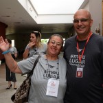 Angela Marina, da Klipping Viagens, e Edson, da Ancoradouro