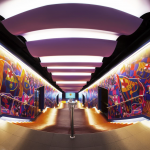 Museu do FC Barcelona no Camp Nou, mostrando nas paredes as conquistas do clube