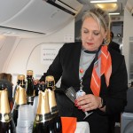 Champanhe para todos os passageiros a bordo