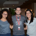 Daniela Paiva e Talita Valente, da Zaroni Viagens, e Daniel Castanho, da Ancoradouro