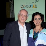 Dilson Jathay, do Catussaba, e Vanessa Morales, presidente da ABIH-GO