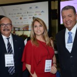 Eduardo Fontes Neto, da ABIH Nacional, Morgana Linhares, do Fortaleza Mar Hotel, e Alexandre Sampaio, da FBHA