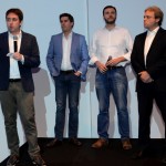 Fabio Camargo, da Delta, Juarez Neto, da Ancoradouro, Dênis Ribeiro, da Air France KLM, e Rogeri Guerra, da GOL