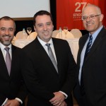 Luis Vargas, da Travelport, Renato Hagopian, da Qatar, e Altamiro Medicci, da SAA