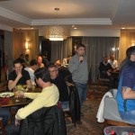 Mario Antonio, da Trend, passa orientações sobre o evento aos convidados