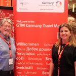 Miguel Andrade, da Transmundi com Margaret Grantham