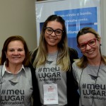 Nora, da Nora Turismo, Ana Claudia, da Tastur Viagens, e Karina Moraes, da Aportte Turismo