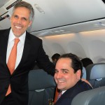 Paulo Kakinoff, presidente, e Eduardo Bernardes, VP de Vendas e MKT da Gol