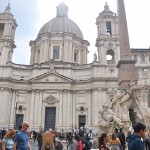 Praça Navona, onde fica a embaixada brasileira de Roma