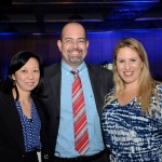 Rosa Shida e Luis Camelo, da United, e Adriana Tolentino, da TAP