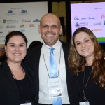 Thais Lima e Maria Lahr, do Senac, e Roberto Gracioso, do Hotel Century Paulista