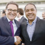 Vinicius Lummertz, ministro do Turismo, com Claudio Junior, do Festival de Turismo de João Pessoa