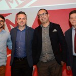 Caio Artoni, da Smartrips, Rogerio Miranda, da Inteegra Tec, Marco Aurelio, da Even 3, e Wellignton Costa, da GBTA