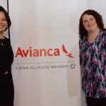 Claudia Shishido e Rebecca Meadows, da Avianca