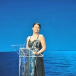 Comediante italiana Geppi Cucciari foi um dos pontos ltos da cerimôniia, com um discurso que arrancou risos de todos os presentes