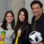 Roberta Vernaglia, da AccorHotels, Cibelle Bergamo, da Jóia Bergamo, e o ex-jogador Raí