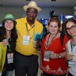 Fabiola Gomes, da Serra Turismo, Olante Deodoro, da Cores Vivas, Edy, da Edy Turismo, e Tatiane Santos, da Tecnotour Viagens