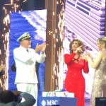 Fogos em comemoração a inauguração oficial do MSC Seaview